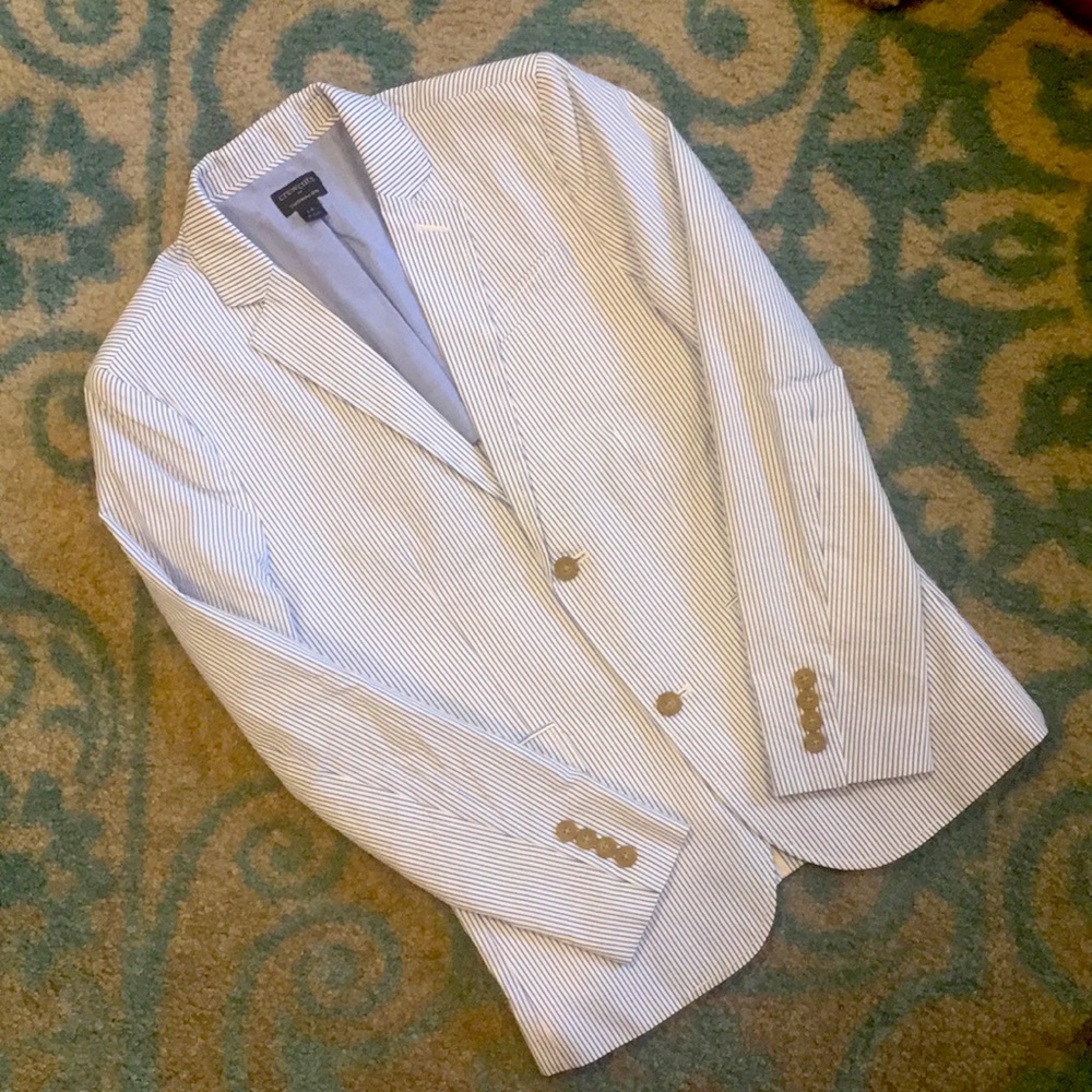 CREW CUTS Seersucker Blazer 🏝 Size 14 (boy)